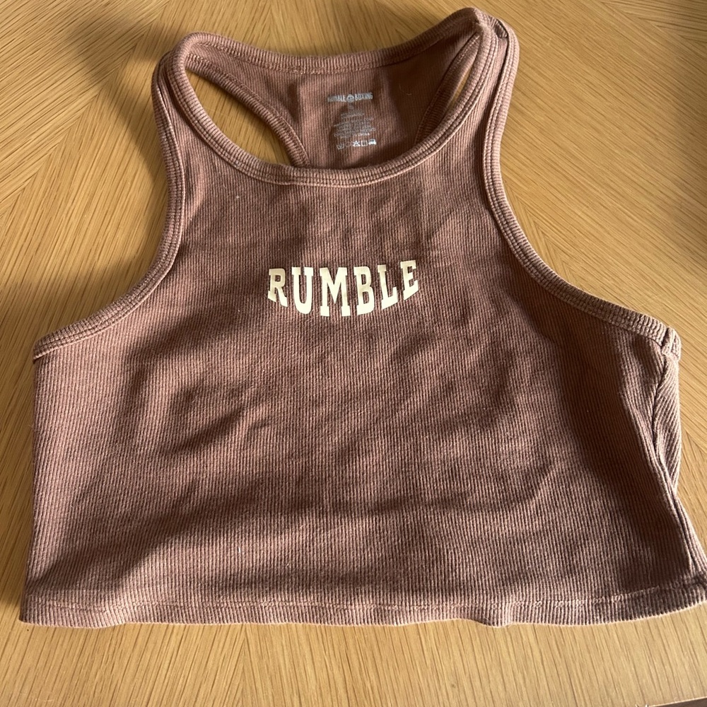 Brown Rumble Crop Top